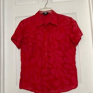 C. B. Casual Button Front Blouse